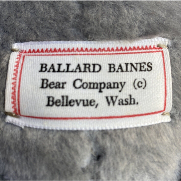 Handmade BALLARD BAINES BEAR CO Dorian Gray Bear Plush Jointed Posable 1990's - Picture 6 of 11